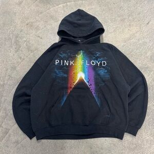Liquid Blue Pink Floyd Black Hoodie